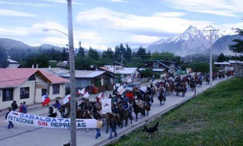 Se organizaron marchas en repudio a Hidroaysén en varios puntos del país