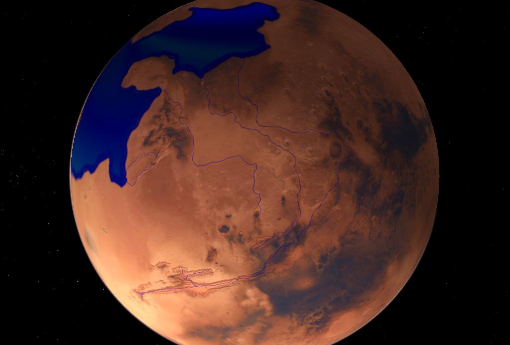 Un océano cubrió parte de Marte