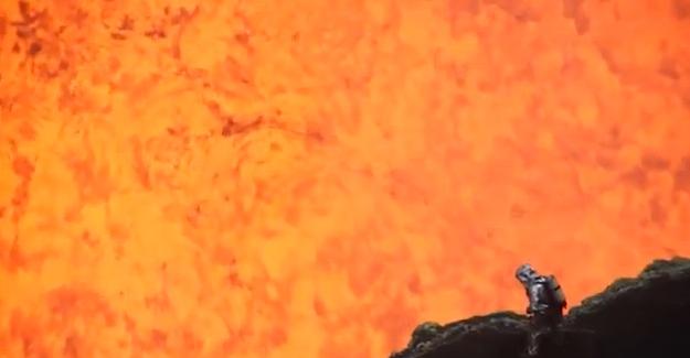 Video muestra hazaña de aventureros al grabar un volcán en erupción