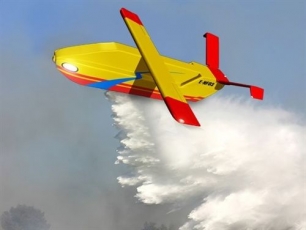 Empresa fabrica aviones no tripulados para apagar incendios de noche